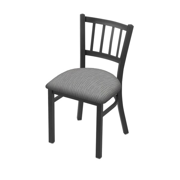 Holland Bar Stool Co 610 Contessa 18" Chair with Pewter Finish and Graph Alpine Seat - 61018PW020