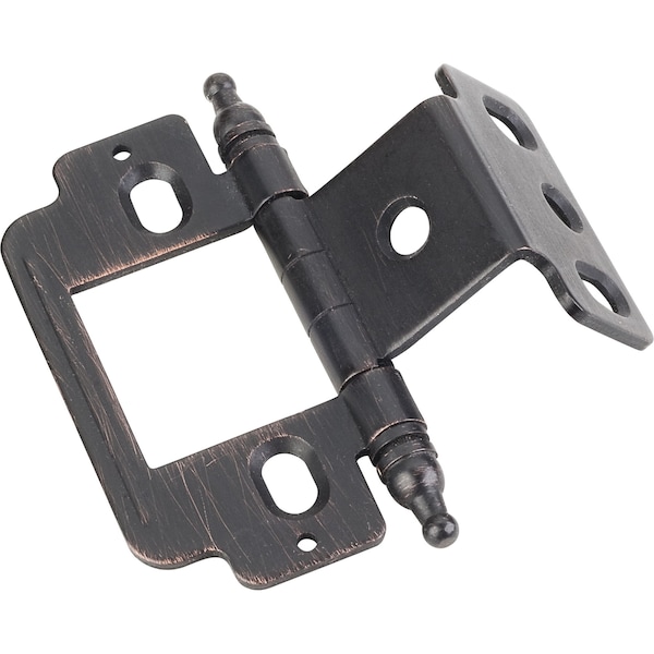 Hardware Resources 270° Full Wrap 3/4" Frame x3/4" Door, Inset Flush, "B" style Minaret Hinge-Dark Brushed Antique Copper - 0158DBAC