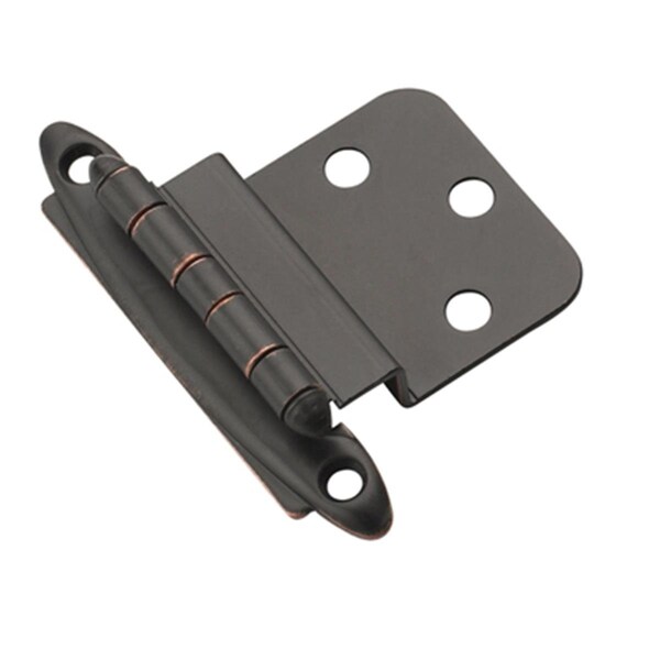 Hd Amerock Decorative 0.38 in. Inset Free Swinging Cabinet Door Hinge- Oil Rubbed Bronze - A03417 ORB