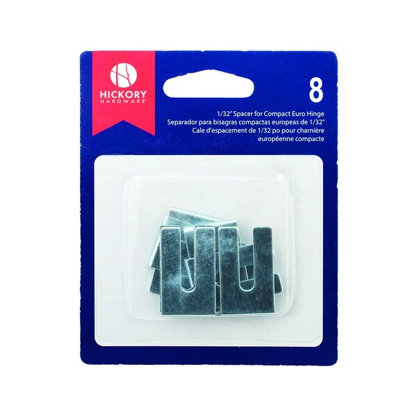 Hickory Hardware Spacer 1/32 Inch for Compact Euro Hinge, 8PK - V08H076998