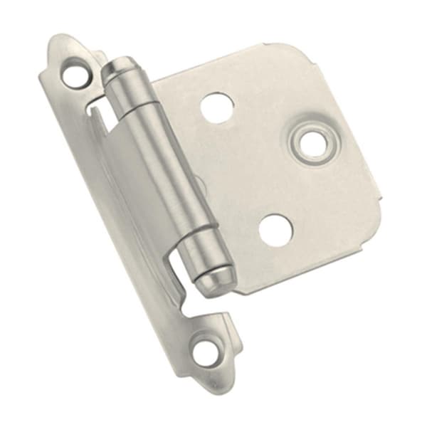 Hd Amerock Decorative Self Closing Overlay Cabinet Door Hinge- Satin Chrome - A03429 G10