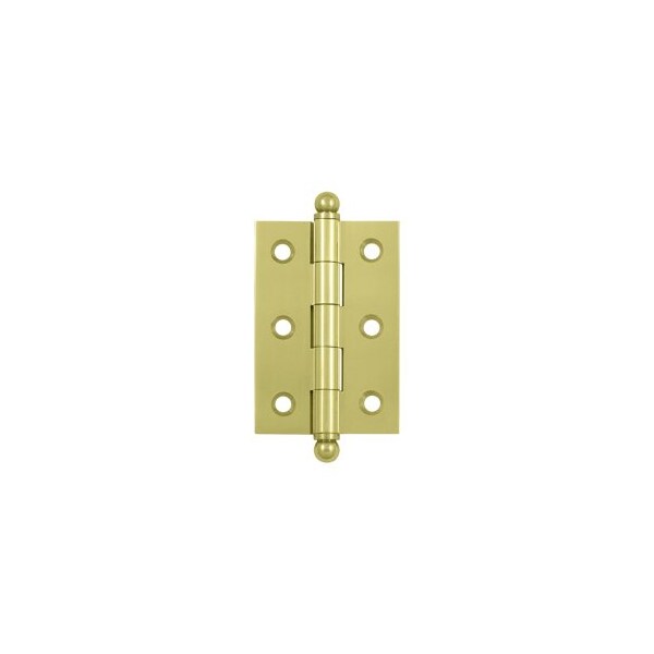 Deltana CH2517U3 Cabinet Hinges W/ Ball Tips Polished Brass, 10PK - CH2517U3-XCP10
