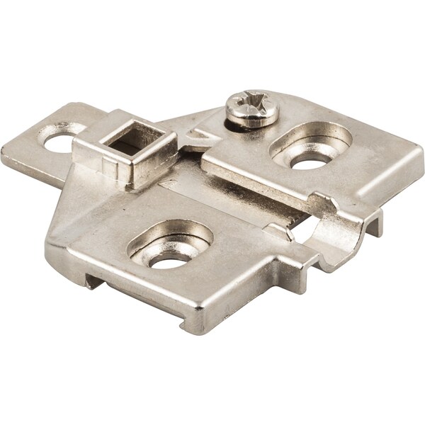 Hardware Resources Heavy Duty 0 mm Screw Adj 3 Hole Zinc Die Cast Plate for 700, 725, 900 & 1750 Series Euro Hinges - 600.0R30.05