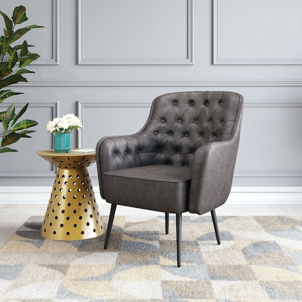 Zuo Modern Tasmania Accent Chair Vintage Black - 109054