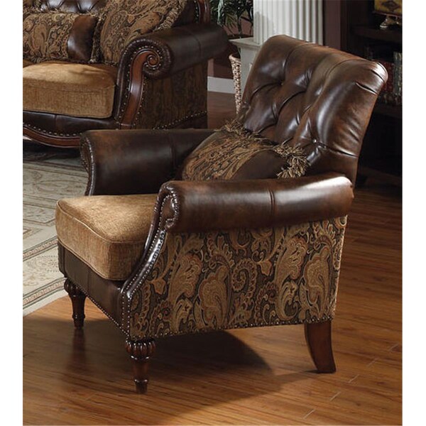 Acme Furniture Industry Dreena Bonded Leather Chair with Pillow - 5497