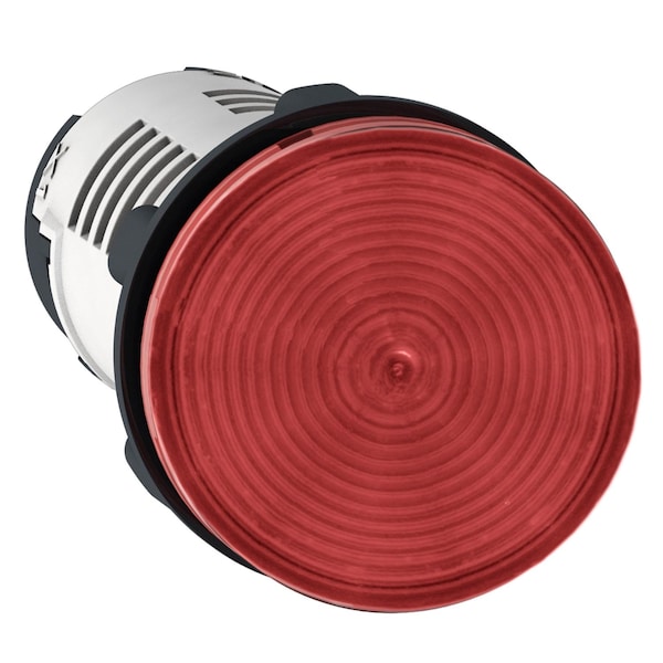 Luces piloto monolíticas de Schneider Electric, Harmony XB7, de plástico, color rojo, 22mm, con LED integrado, 24V CA CD - XB7EV04BP.