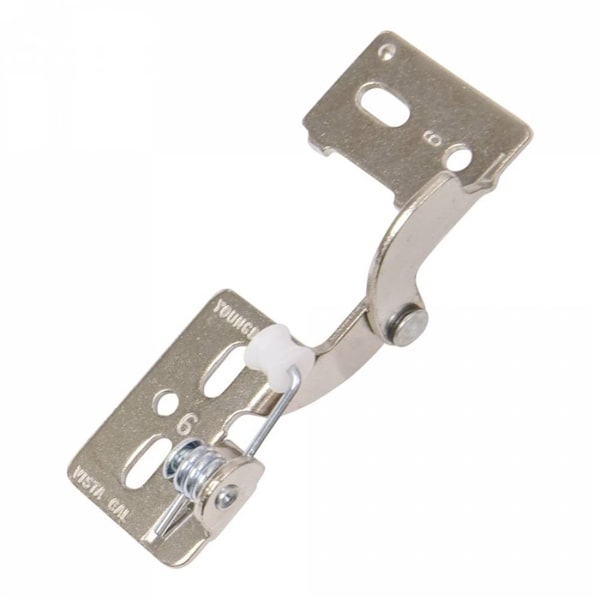 Youngdale Nickel 1/2 in. Overlay Self-Closing Hinge, PK 10 - 54.106.02X10