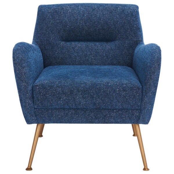Safavieh Tilbrook Arm Chair, Navy & Gold - ACH5203A