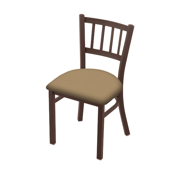 Holland Bar Stool Co 610 Contessa 18" Chair with Bronze Finish and Canter Sand Seat - 61018BZ013
