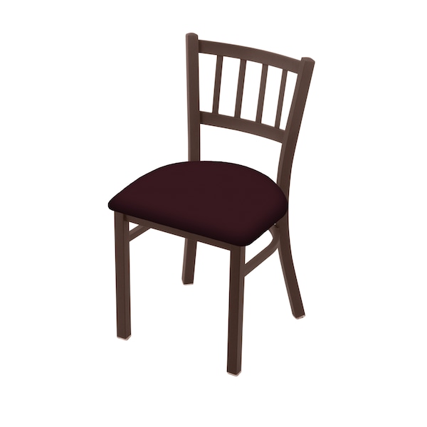 Holland Bar Stool Co 610 Contessa 18" Chair with Bronze Finish and Canter Bordeaux Seat - 61018BZ005