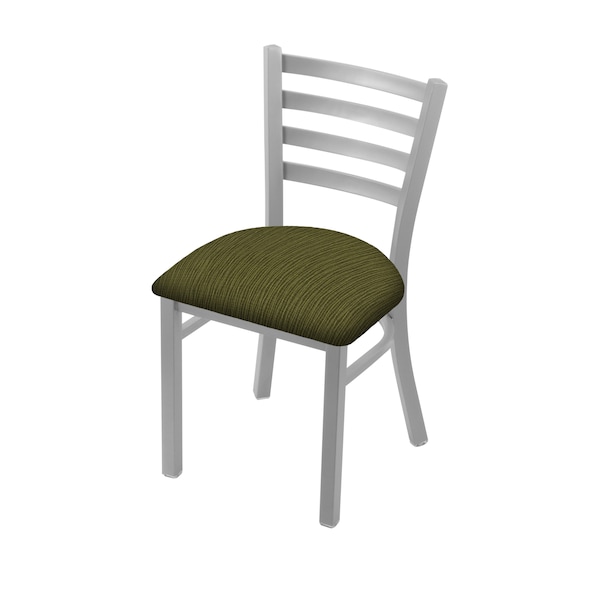 Holland Bar Stool Co 400 Jackie 18" Chair with Anodized Nickel Finish and Graph Parrot Seat - 40018AN015