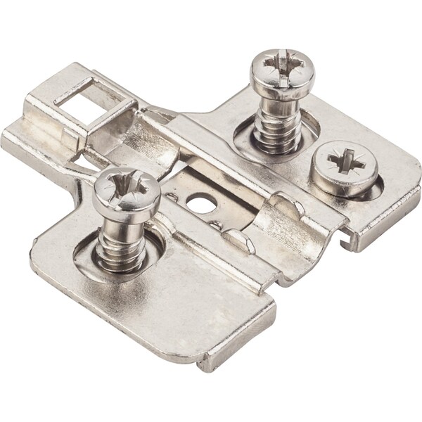 Hardware Resources Hvy Dty 0mm Cam Adj Zinc Die Cast Plate w/Euro Screws for 700,725,900 and 1750 Series Euro Hinges - 600.0P72.05