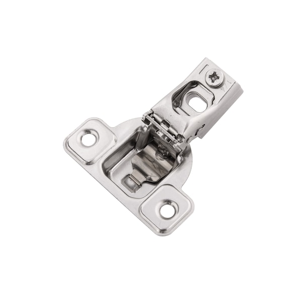 Hickory Hardware Hinge Concealed 1/4 Inch Overlay Face Frame Self-Close Polished Nickel Finish, 2PK - HH075216-14