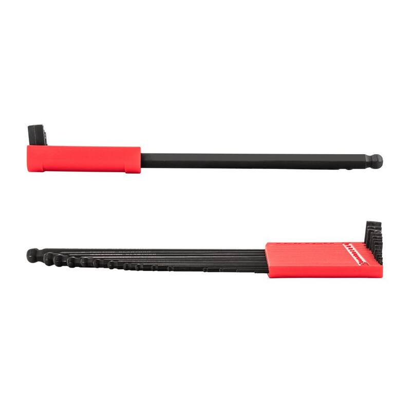 TEKTON Short Arm Ball End Hex L- Key Set with Holder, 15-Piece (1.3 mm to 10 mm) - KLX91213