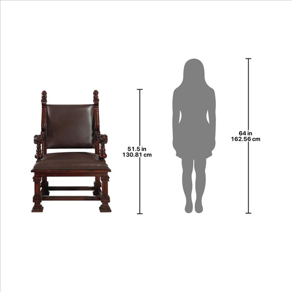 Design Toscano Lord Cumberland's Royal Throne Chair - AF1362
