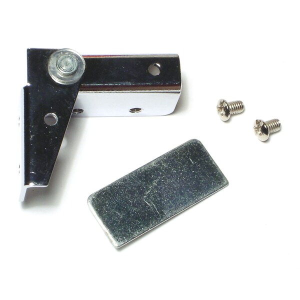 Midwest Fastener Chrometint Steel Glass Door Hinges 2PK - 66346
