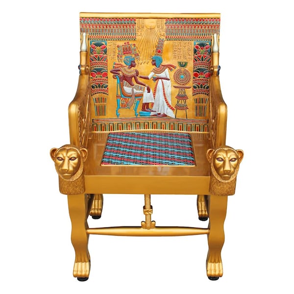 Design Toscano King Tutankhamen's Egyptian Throne Chair - WU70259