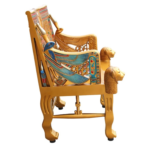 Design Toscano King Tutankhamen's Egyptian Throne Chair - WU70259