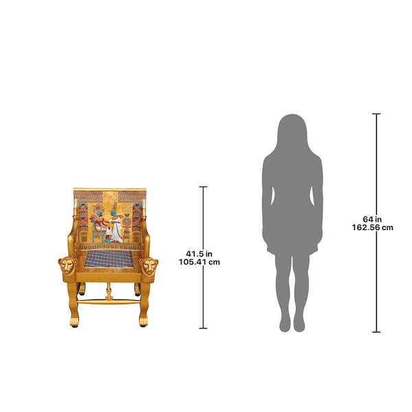Design Toscano King Tutankhamen's Egyptian Throne Chair - WU70259