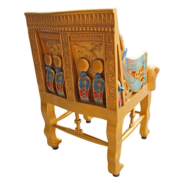 Design Toscano King Tutankhamen's Egyptian Throne Chair - WU70259