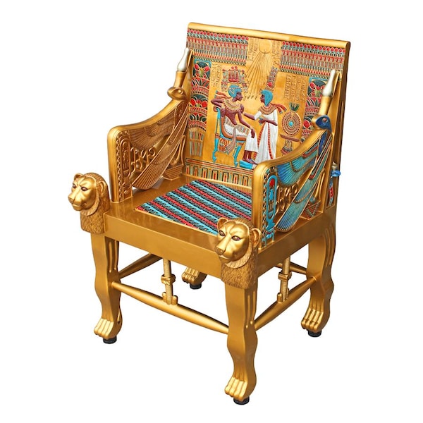 Design Toscano King Tutankhamen's Egyptian Throne Chair - WU70259