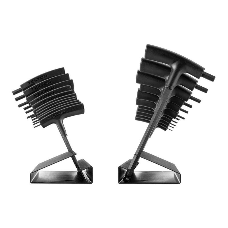 TEKTON Ball End Hex T-Handle Key Set with Stand, 11-Piece (5/64-3/8 in.) - KTX92101
