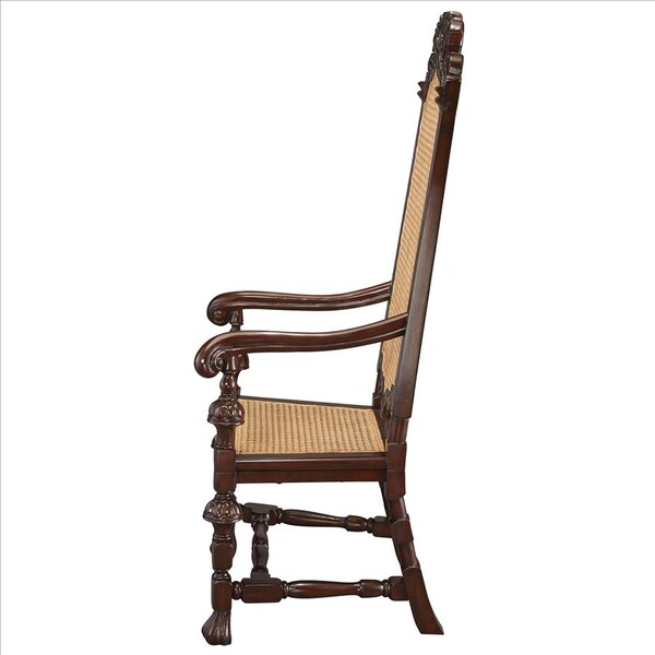 Design Toscano William and Mary Mahogany Armchair, PK 2 - AF91554