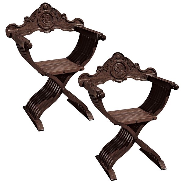 Design Toscano The Savonarola Chair, PK 2 - AF91352