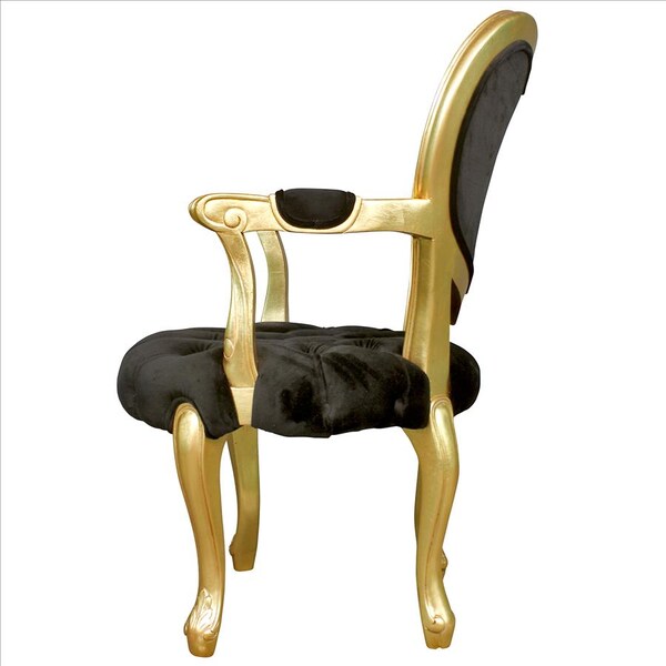 Design Toscano Sweetheart Victorian Heart-Backed Gilded Armchair - AF551665