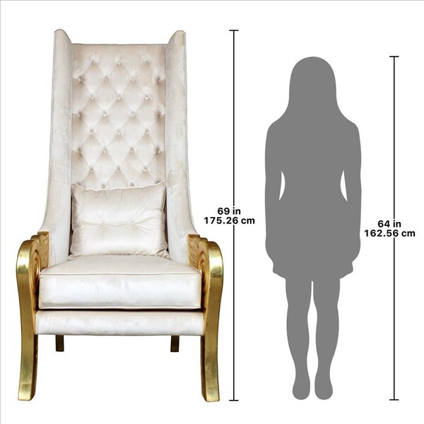 Design Toscano Eros Golden Winged Contemporary Throne Chair - AF51697