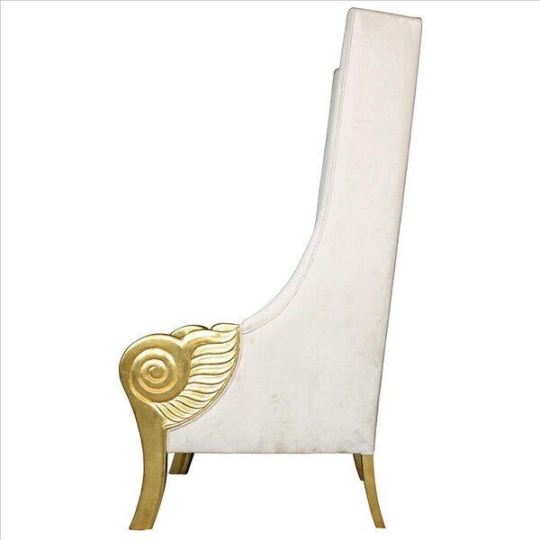 Design Toscano Eros Golden Winged Contemporary Throne Chair - AF51697