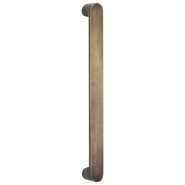 Omnia Oval Modern Appliance Door Pull Bright Nickel 12" Center to Center - 9028P/305.14