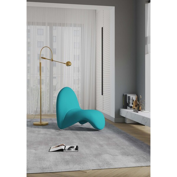 Manhattan Comfort MoMa Multi Colored Accent Chair -Set of 3 in Purple, Teal, and Yellow - 3-AC009