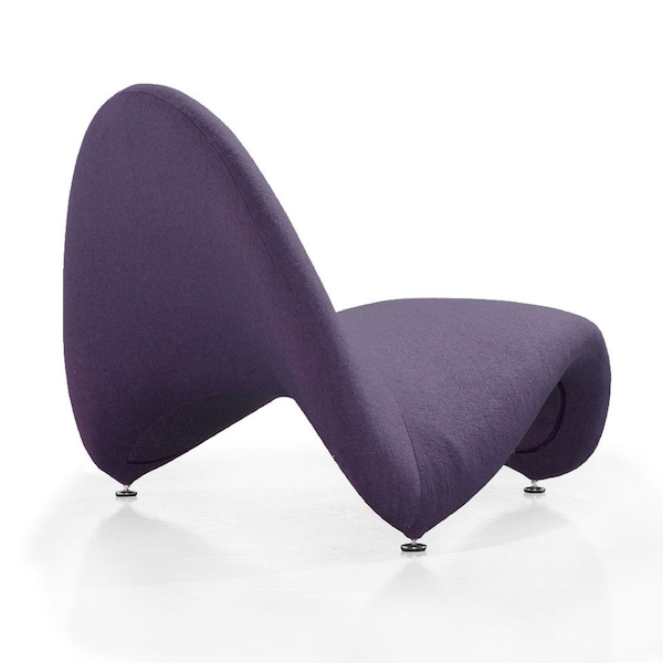 Manhattan Comfort MoMa Multi Colored Accent Chair -Set of 3 in Purple, Teal, and Yellow - 3-AC009