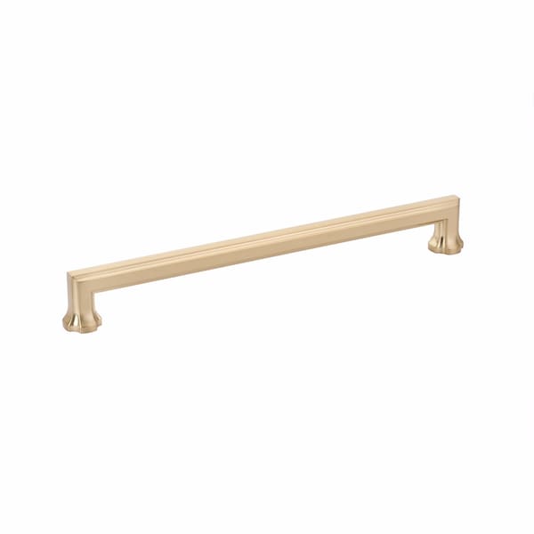 Schaub 12in Center to Center Empire Appliance Pull Signature Satin Brass Finish - 880-SSB