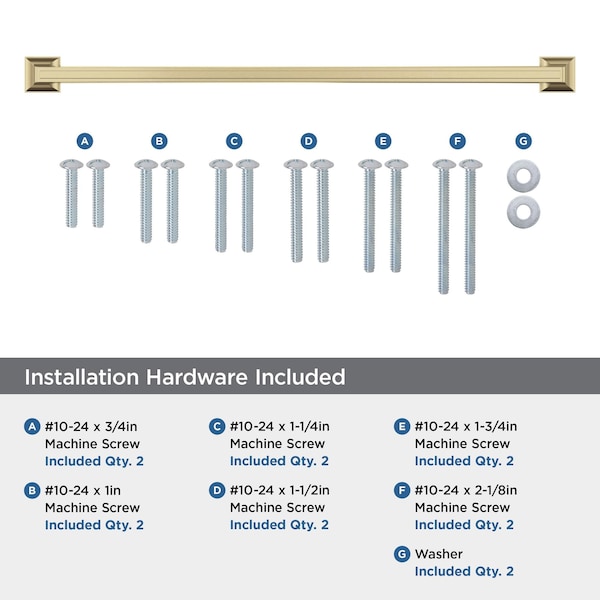 Amerock Mulholland 18 inch 457mm Center-to-Center Champagne Bronze Appliance Pull - BP53533CZ