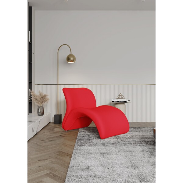Manhattan Comfort Rosebud Accent Chair in Red - AC013-RD