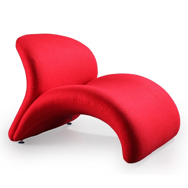 Manhattan Comfort Rosebud Accent Chair in Red - AC013-RD