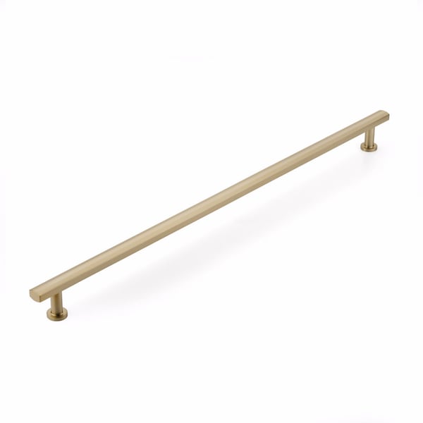 Schaub 24in Center to Center Heathrow Appliance Pull Signature Satin Brass Finish - 559-SSB