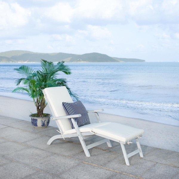 Safavieh Palmdale Lounge Chair Grey & Beige - PAT7015F