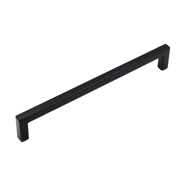 Pride Industrial 8in Center to Center Modern Square Appliance Pull Matte Black Finish - PA5608BK
