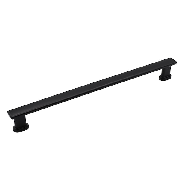 Pride Industrial 12in Center to Center Manhattan Appliance Pull Matte Black Finish - PA53012BK