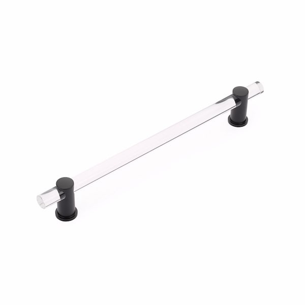 Schaub 12in Center to Center Lumiere Appliance Pull Matte Black Finish - 402-MB