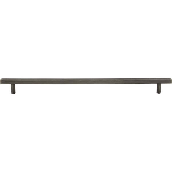 Jeffrey Alexander 18" Center-to-Center Brushed Pewter Square Dominique Appliance Handle - 845-18BNBDL