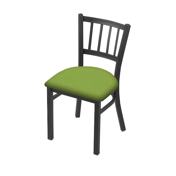 Holland Bar Stool Co 610 Contessa 18" Chair with Pewter Finish and Canter Kiwi Green Seat - 61018PW009