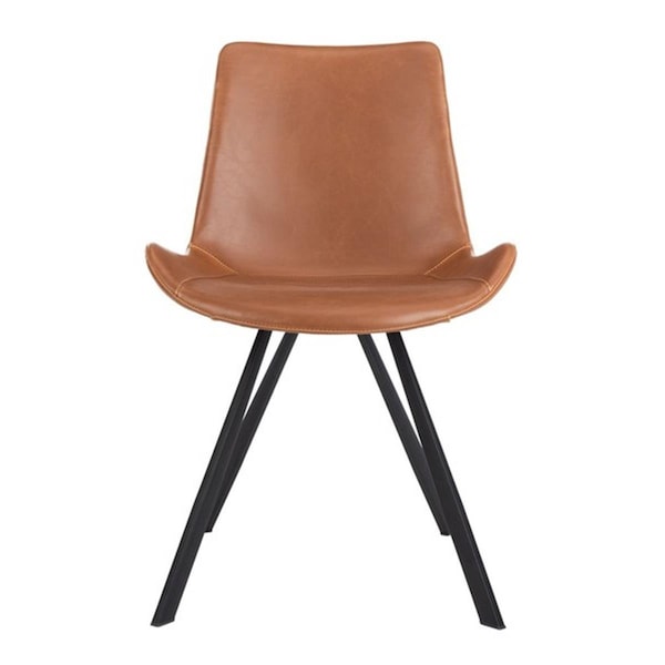 Safavieh Terra Accent Dining Chair, Cognac & Black, 2PK - ACH7004D-SET2