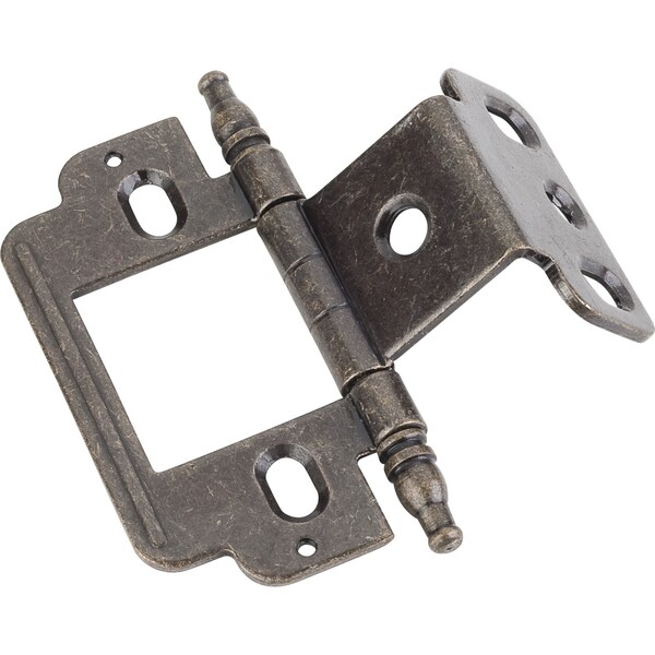 Hardware Resources 270° Partial Wrap for 3/4" Framex3/4" Door, Inset Flush, "A" Style Minaret Tip Hinge-Antique Brass - 0148AB