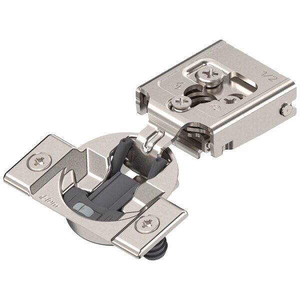Blum 105 Degree 1/2in. Overlay Blumotion Soft-closing Doweled Edge Mounted Compact Clip Hinge - 30C258B.08