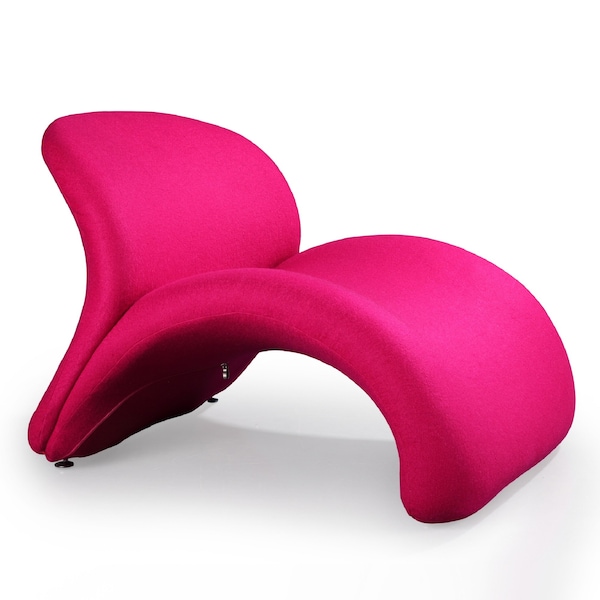 Manhattan Comfort Rosebud Accent Chair in Fuchsia - AC013-FS