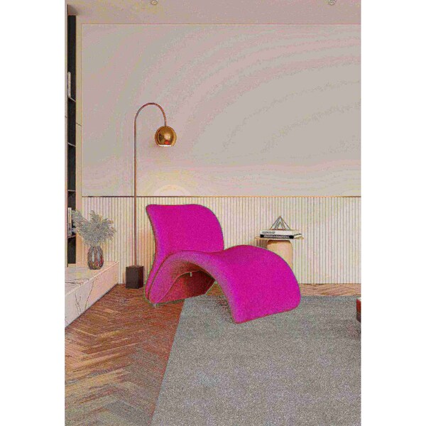 Manhattan Comfort Rosebud Accent Chair in Fuchsia - AC013-FS